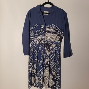 Anthropologie Holding Horses Western Bandana Dress, size 12 petite